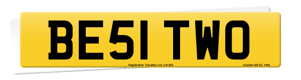 Registration number BE51 TWO